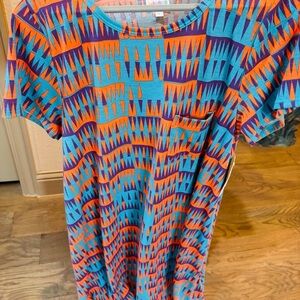 LuLaRoe Multicolor Geometric Dress